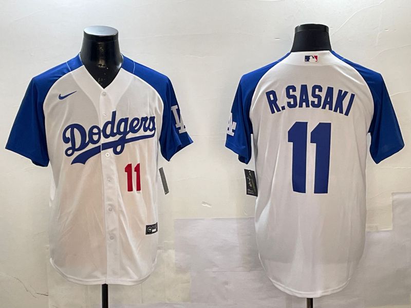 Men Los Angeles Dodgers 11 R.Sasaki White Fashion Game 2025 Nike MLB Jersey style 5